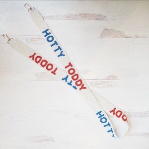 Collegiate Game Day Beaded Hotty Toddy Ole Miss Purse Strap